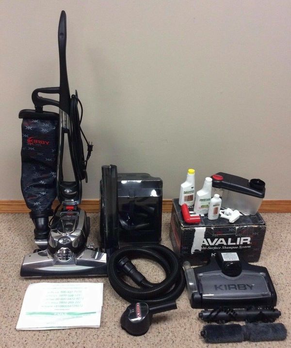 NEW cond KIRBY AVALIR vacuum with complete ATTACHMENTS, SHAMPOO SYSTEM