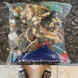 Bag Of Costume Jewelry 