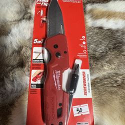 MILWAUKEE TOOL FASTBACK™ 5in1 Folding Knife Tool