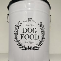 Dog Food Storage Tin 