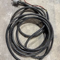 25 Feet Of 10/4 Electrical Cable With Generator Plug