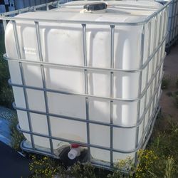 275 Gallon water tank tote IBC rinsed metal cage Gal G