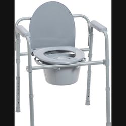 New In Box Commode Chair Seat Walker Bedside Toilet 