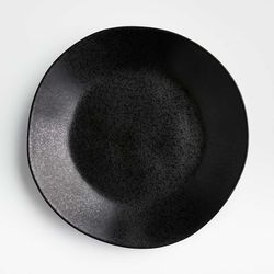 Crate and Barrel Matte Black Plates -  set of 8