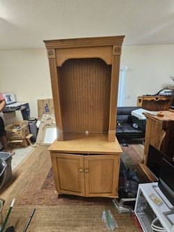 Real Wood Country China Cabinet