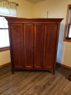 Large Wardrobe/TV Armoire Amish Made