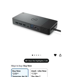 Dell Thunderbolt WD22TB4 4 Dock 130W