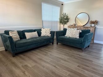 Cindy Crawford sofa and loveseat set