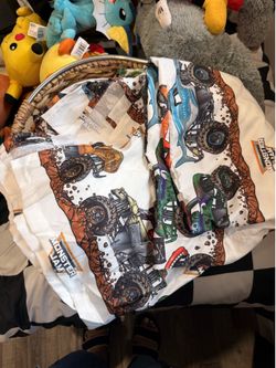 Monster jam, flat sheet and pillowcase Monster jam flat sheet & pillowcase