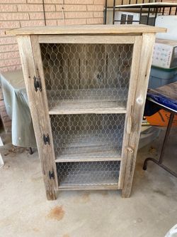 Weathered Wood Curio Case