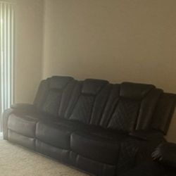 3 Seater Faux Leather sofa