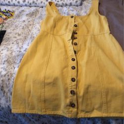 Tilly Button down denim dress New with tags on it