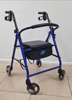 Rollator-Foldable and Portable, Stand-Up Rolling Walker -6" Wheels