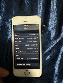 Apple iPhone SE Silver Unlocked 64gb