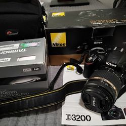 Nikon D3200 Camera & Tamron 18-270mm Lens