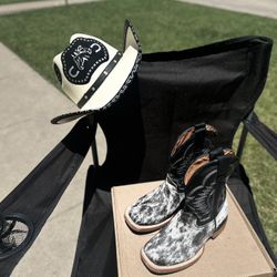 kids boots with hat
