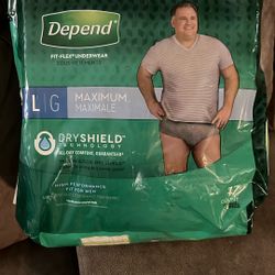 Depends Male Fit-Flex Underwear L/G 17count