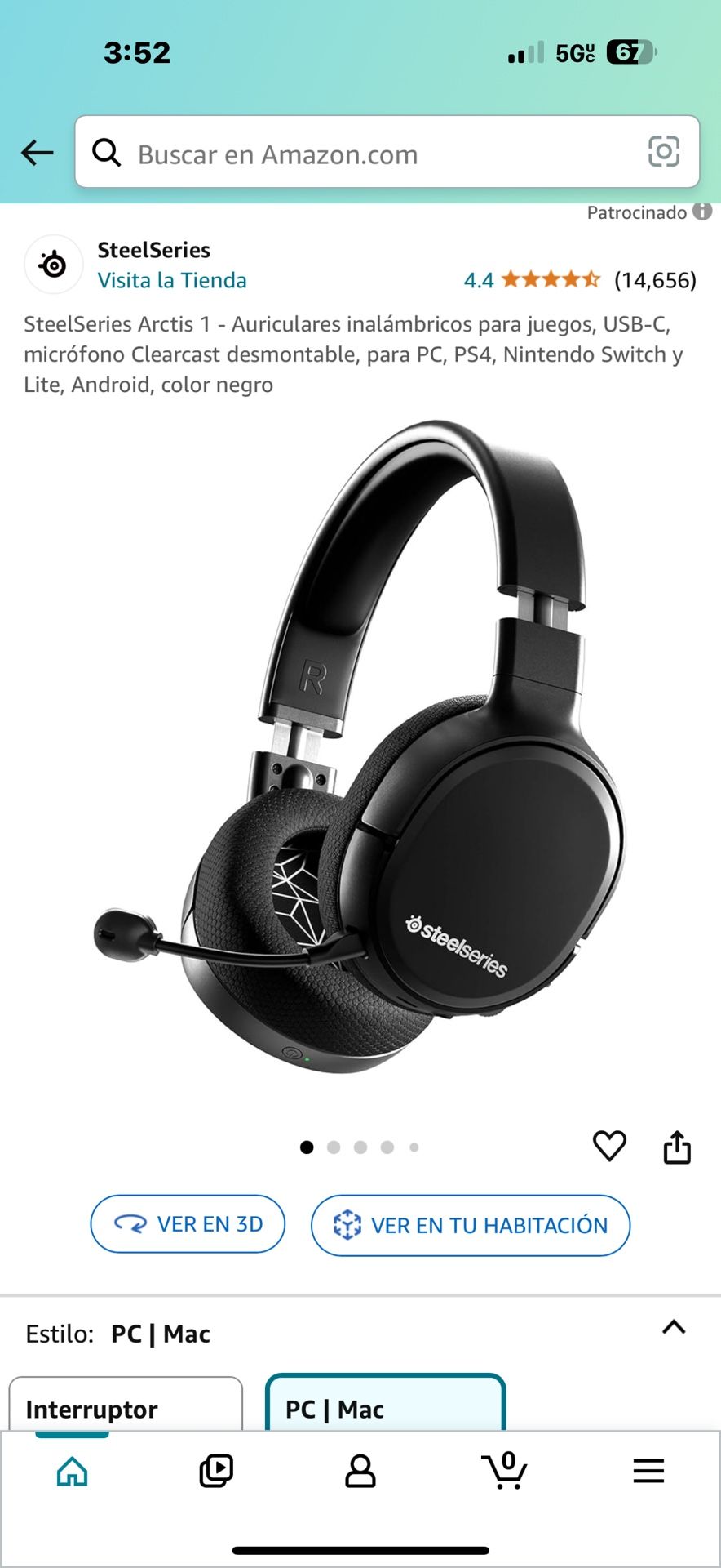 SteelSeries Arctis Auriculares inalámbricos para juegos, USB C