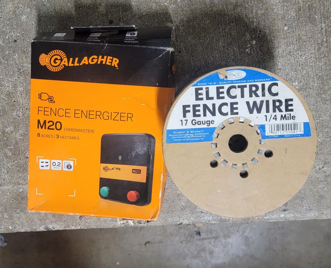 Gallagher M20 Fence Energizer and Wire