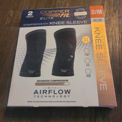Copper Fit S/M Knee Sleeves 2pk