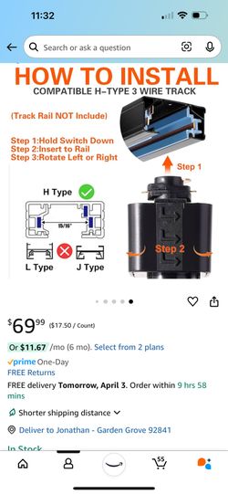 Heads,H Track Lighting Heads,15°- 60° Beam Angle Track Lights for Accent Retail,Office, Artwork, 110V Bright Black Track Head 3000K - 4 Pack (Black)