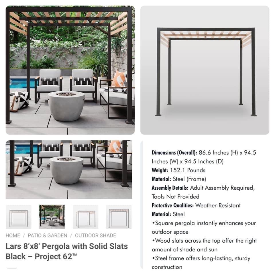 Pergola 8x8 New In Box