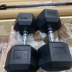 Brand New 50 lb Dumbbells Pair 