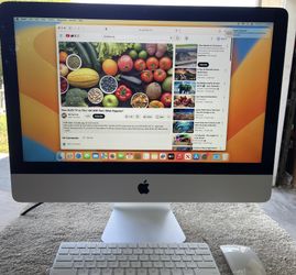 2017 Apple iMac 21.5’’ A1418- I5 2.3GHz- 8GB DDR4- 1TB Apple Hard Drive- Ventura MacOS