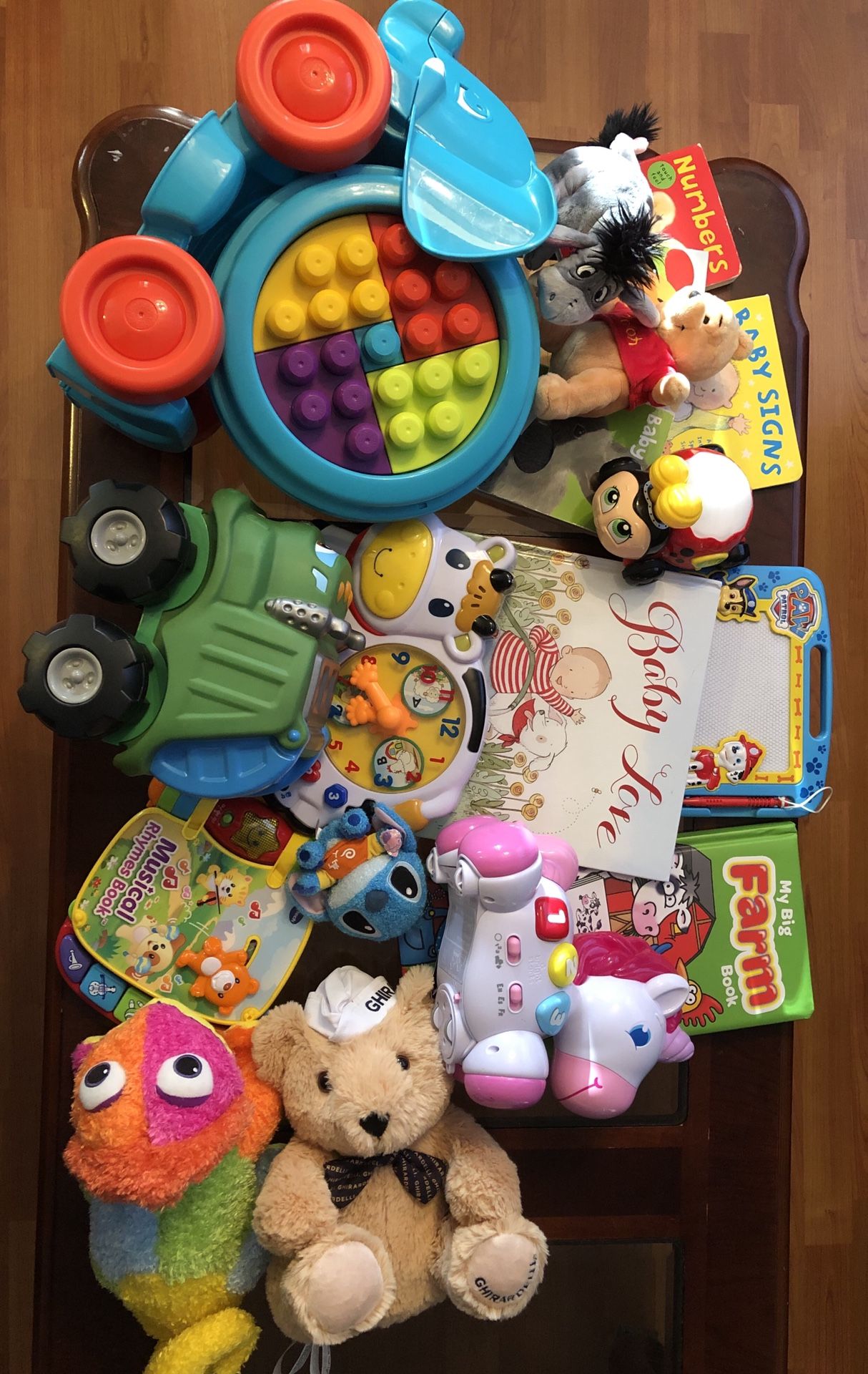 Toddler toys and books