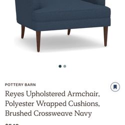 (2) pottery Barn Reyes Chairs 