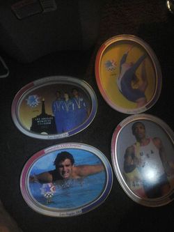 Collectable 1984 Olympic McDonalds tin plates history original