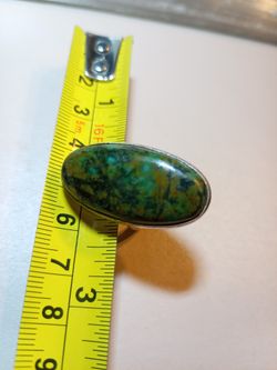 Chrysocolla Silver Ring