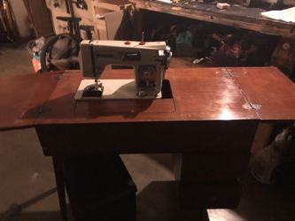 Morse automatic Button hole Blind stitch twin needle sowing machine