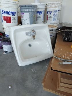 Commercial bathroom sink