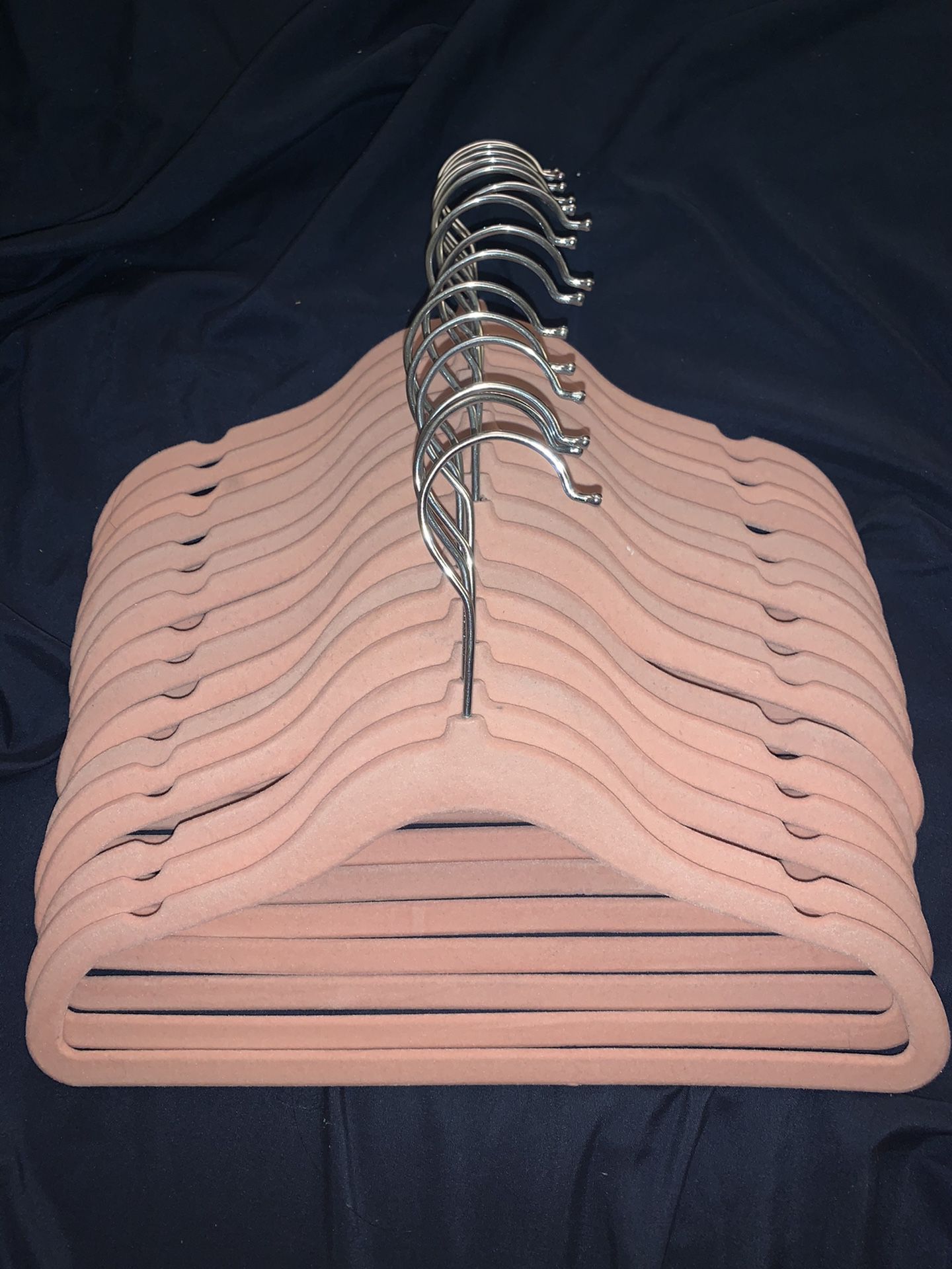 Set of 16 pink kids clothes hangers