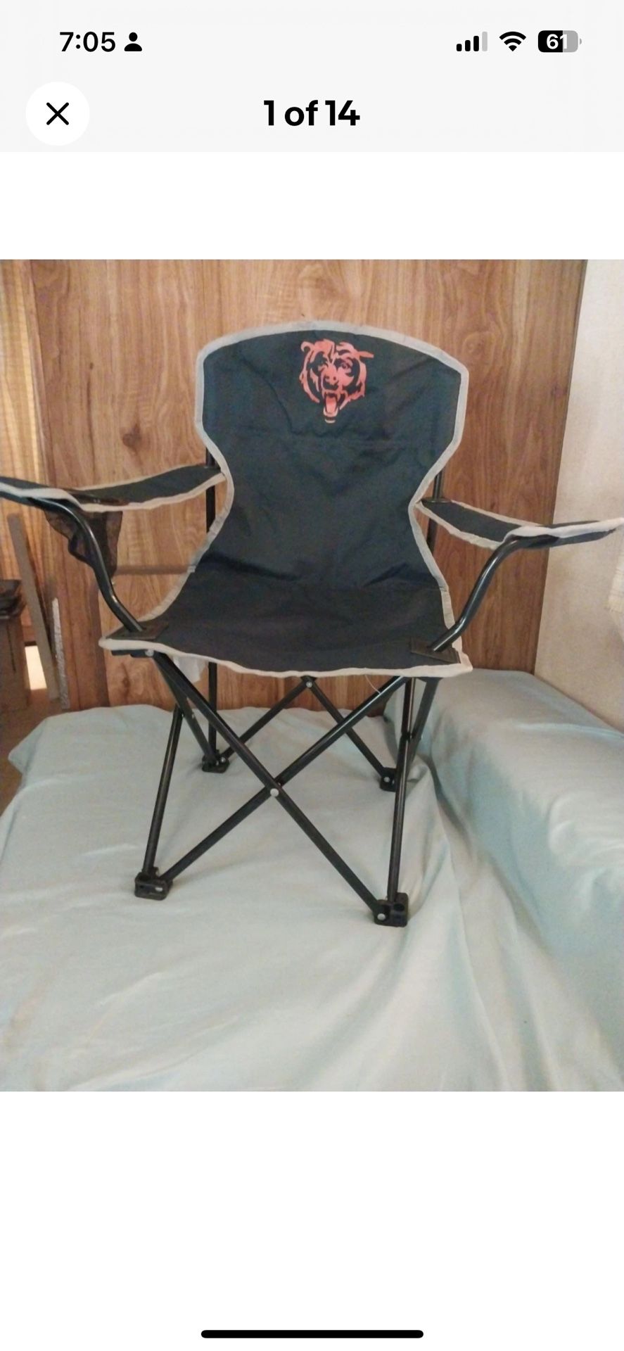 Child’s Chicago Bears Folding Chair