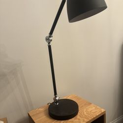 Adjustable Matte Black Metal Desk Lamp