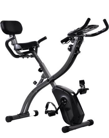 Exercise bike,Workout Bike For Home,8 Levels Resistance with tFour Expansions Degree,Foldable