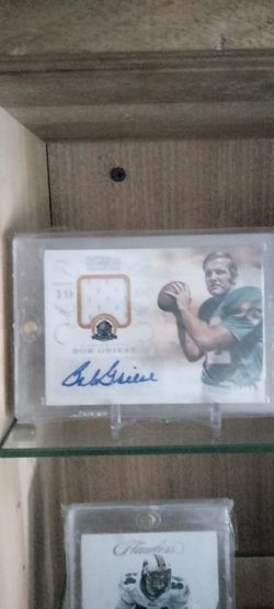 Bob Greasie And Larry Csonka Autographed Cards