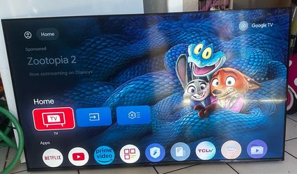 50” tcl google smart tv