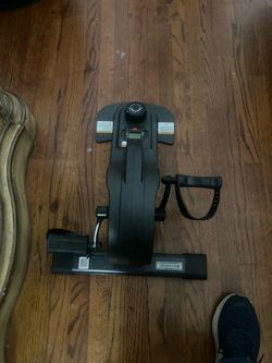 Sunny Health & Fitness 2-in-1 Smart Magnetic Pedal Exerciser, Compact Indoor Under-Desk Mini Exercise Bike for Full Body Cardio Workout and Physical T