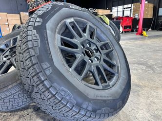 FREE INSTALL(4) 20" Tesla Cyber Truck OEM CORE wheels 2025 2026 Cybertruck Pirelli 45% tread
