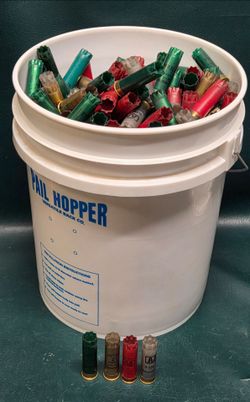 Bulk Lot of Premium Once-Fired 12-Gauge Target Shotgun Shell Hulls Mixed Brands