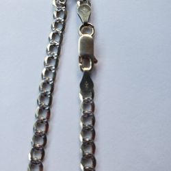 9.25 silver made in Italy gold plated chain