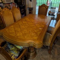 Dining Table Set – Solid Wood, Heavy & Sturdy
Pickup Only