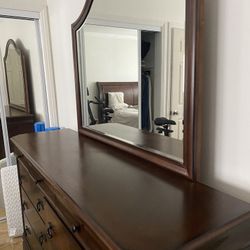 Dresser and mirror