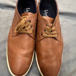 Jousen Men's Casual Dress Sneakers Size 15 Brown Faux Leather Business Casual