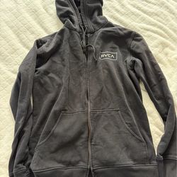 LIKE NEW RVCA ZIP UP HOODIE LARGE