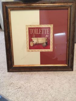 Bathroom Sign Slightly Used Good Condition