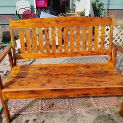 Solid Oak Bench